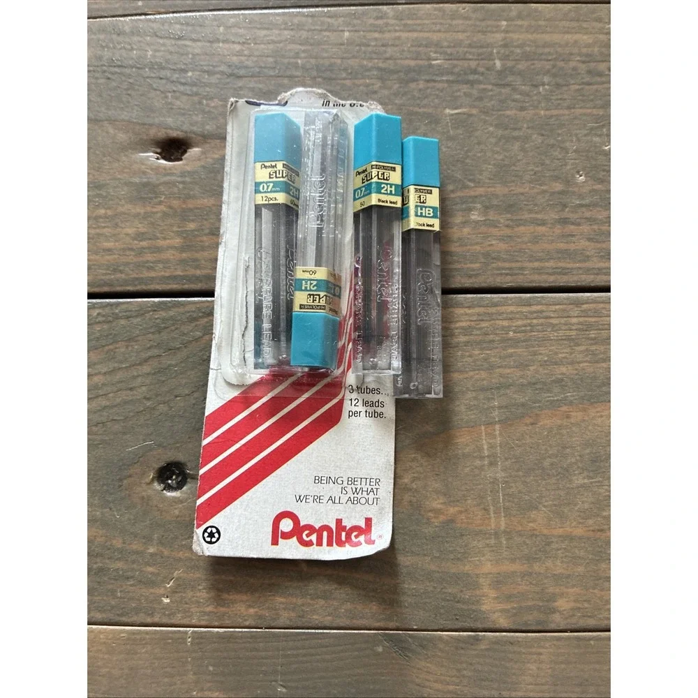 Lot Of Vintage Pencil Leads Pentel Clickster Mechanical Pencils and Erasers